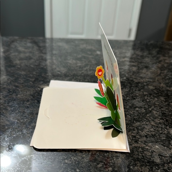 Colorful Pop-Up Greeting Card Wonderful Day Floral PopUp NWT Set of 2 w/envelop - Picture 2 of 5